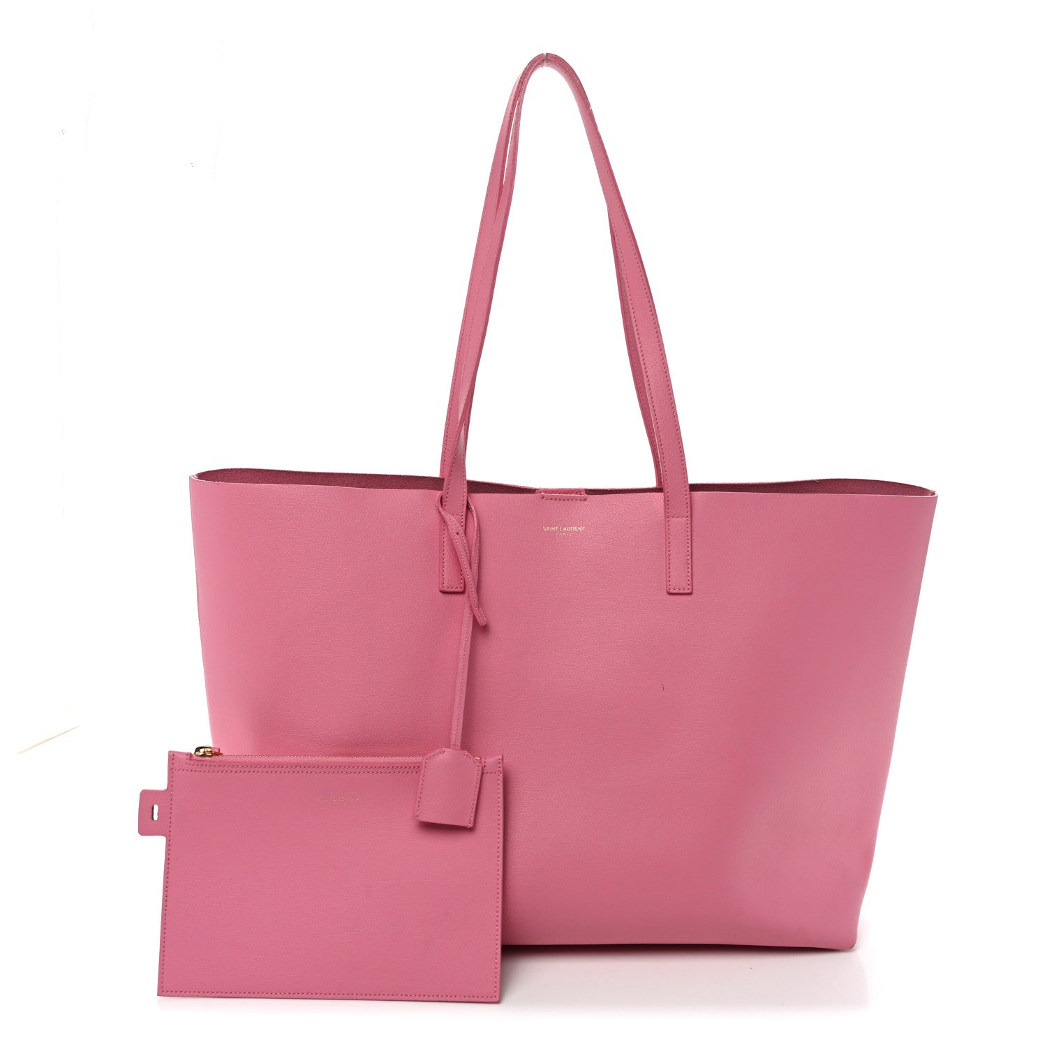 Saint Laurent Calfskin Large Shopping Tote Pale Rose 3 of 13