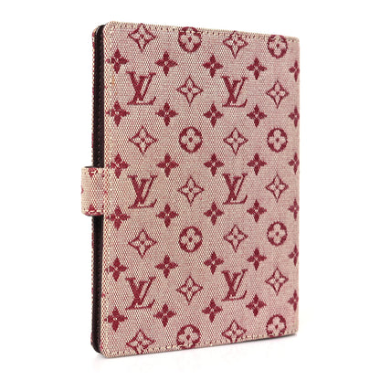 Louis Vuitton Mini Lin Small Ring Agenda Cover Cherry 3 of 5