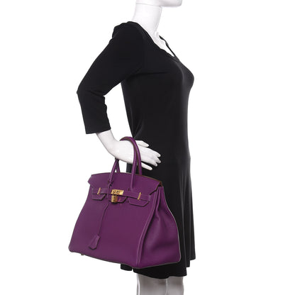 Hermes Togo Birkin 35 Anemone 2 of 13