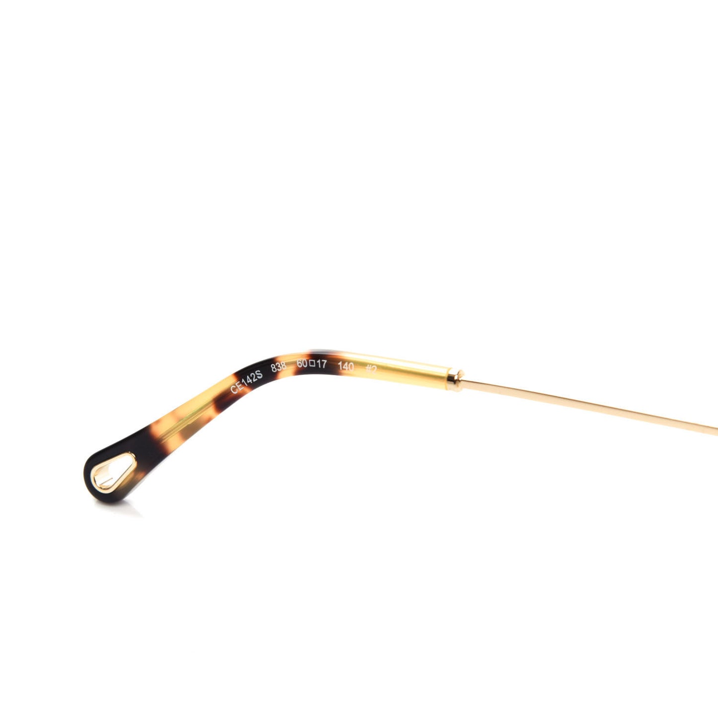 Rosie Bevelled Round Sunglasses CE142S Gold Gradient Green