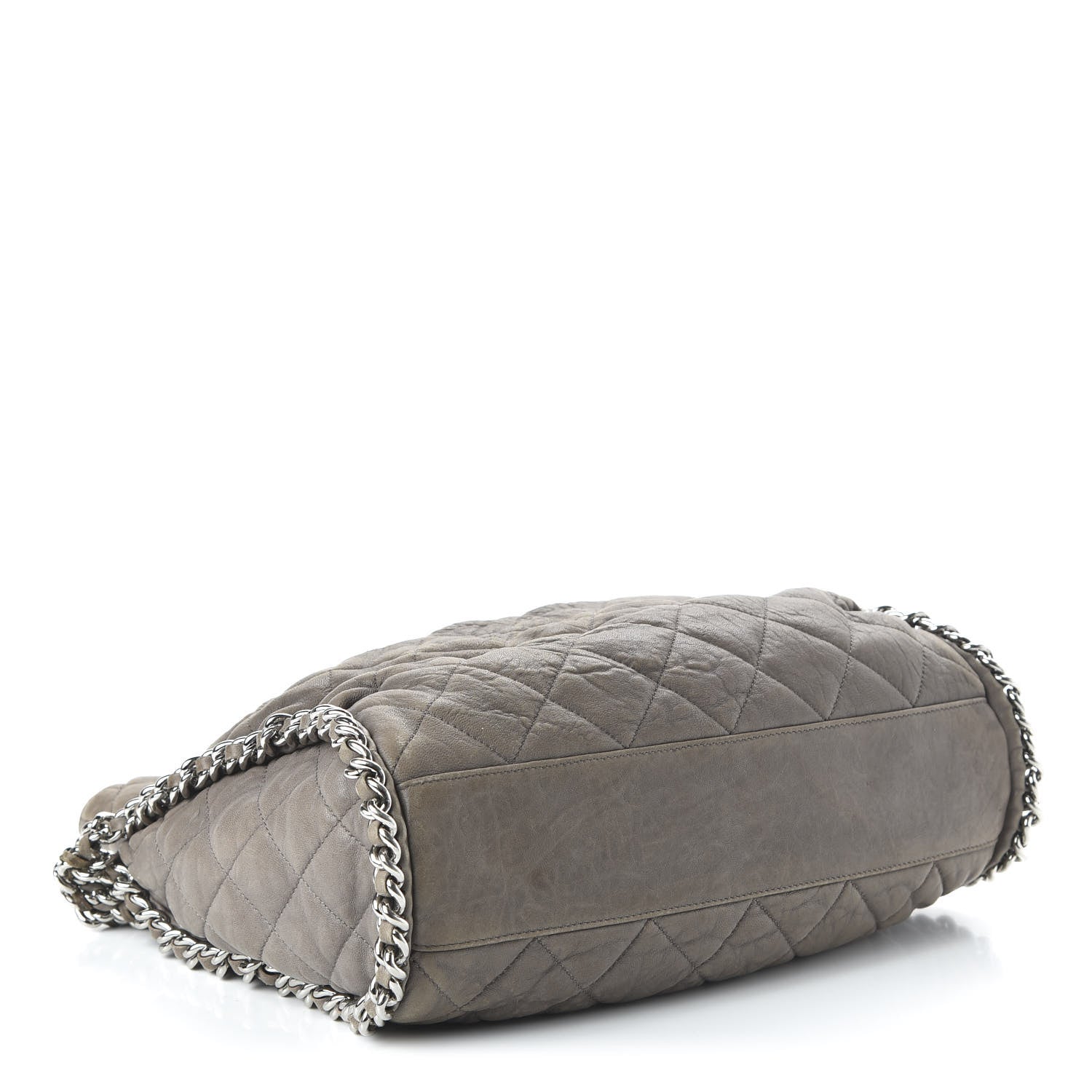 Chanel Washed Lambskin Chain Around Hobo Taupe 4 of 13