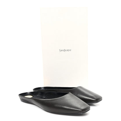 Saint Laurent Nappa Lido Slip On Mule 39.5 Eagle Brown 9 of 9