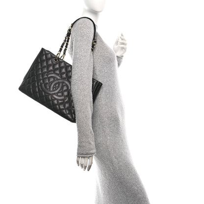 Chanel Caviar Quilted Grand Shopping Tote GST Black 2 of 10