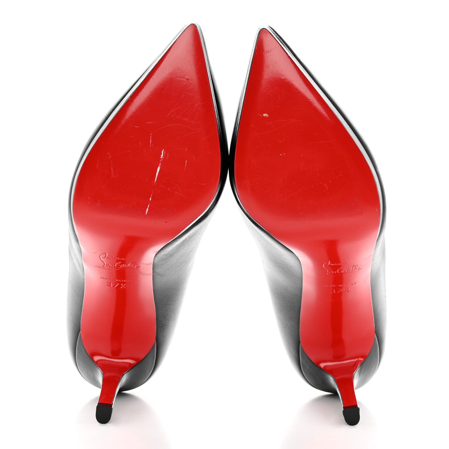 Christian Louboutin Shiny Nappa Pigalle Plato 100 Pumps 37.5 Black 5 of 15