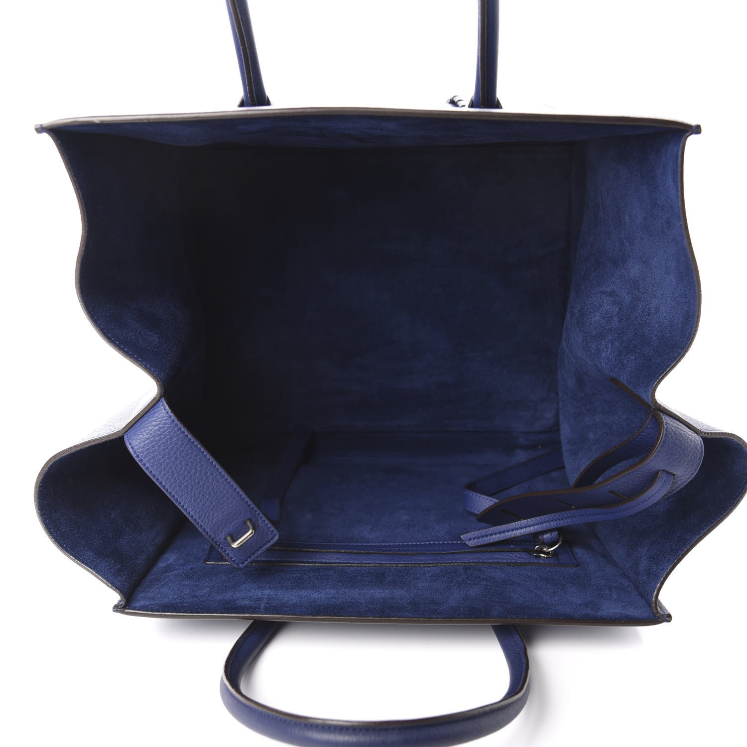 Celine Grained Calfskin Medium Phantom Luggage Indigo 5 of 9