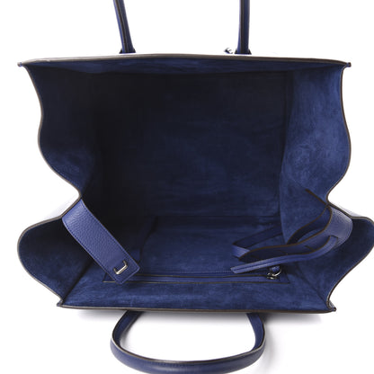 Celine Grained Calfskin Medium Phantom Luggage Indigo 5 of 9