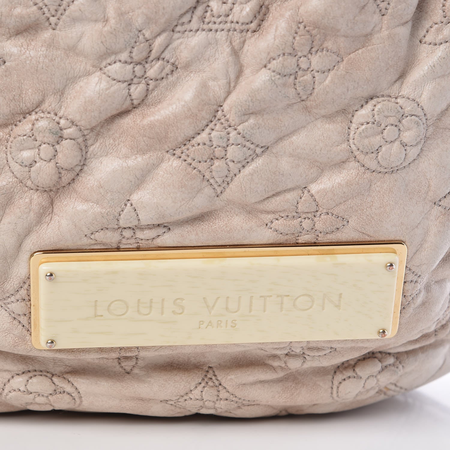 Louis Vuitton Lambskin Olympe Nimbus GM Ecru 13 of 13
