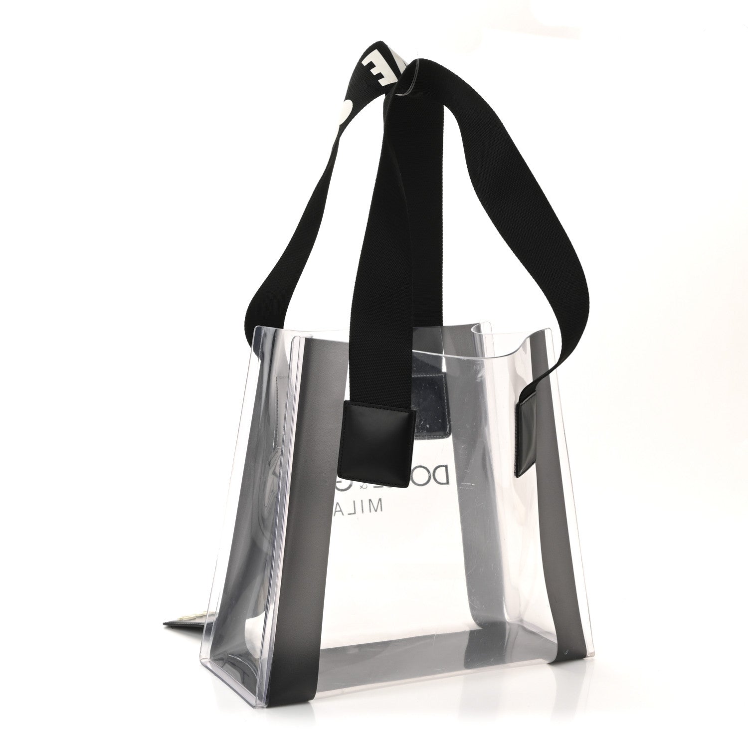 Dolce & Gabbana PVC Street Shopping Logo Tote Black 3 of 9