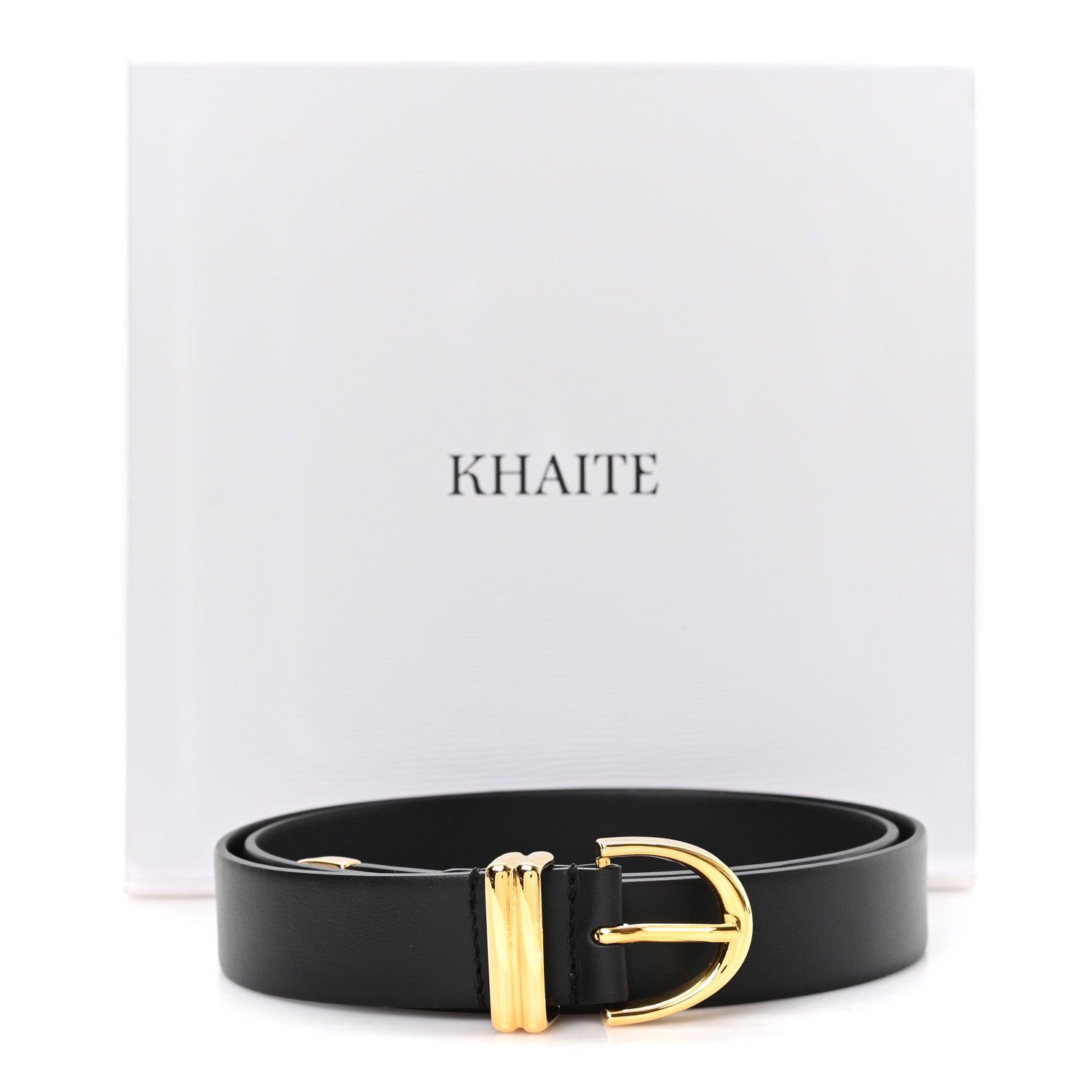 Khaite Calfskin Bambi Belt 80 32 Black 6 of 6