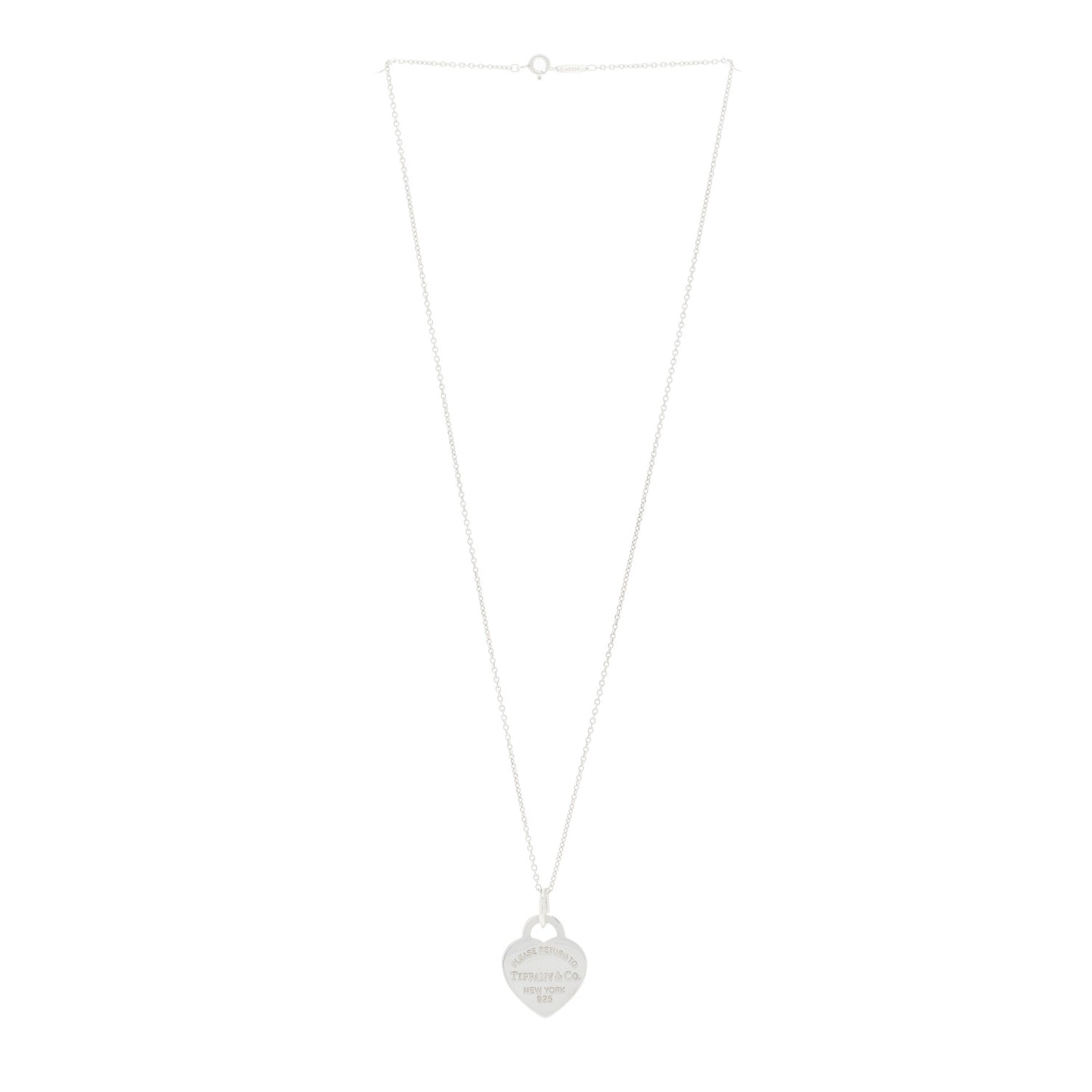 Sterling Silver Medium Return to Tiffany Heart Pendant Necklace