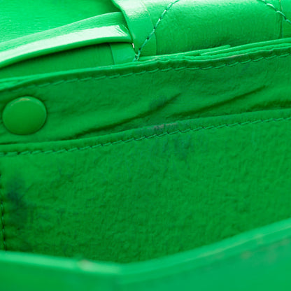 Bottega Veneta Paper Calfskin Intreccio Cassette Belt Bag Parakeet 12 of 18