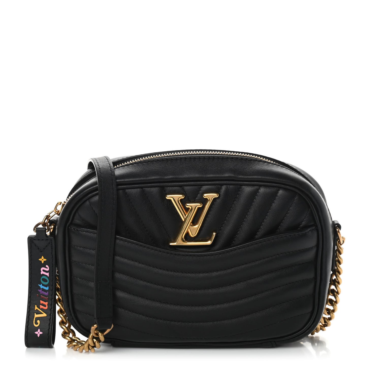 Calfskin New Wave Camera Bag Black