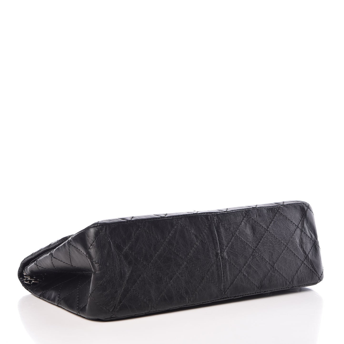 Aged Calfskin Quilted 2.55 Reissue 227 Flap Black