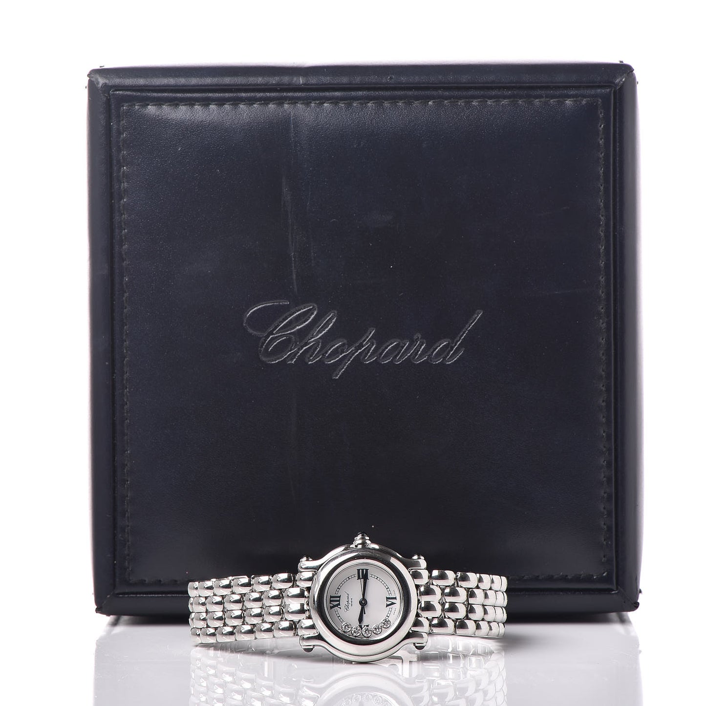 Stainless Steel 5 Diamond 26mm Happy Sport Quartz Watch