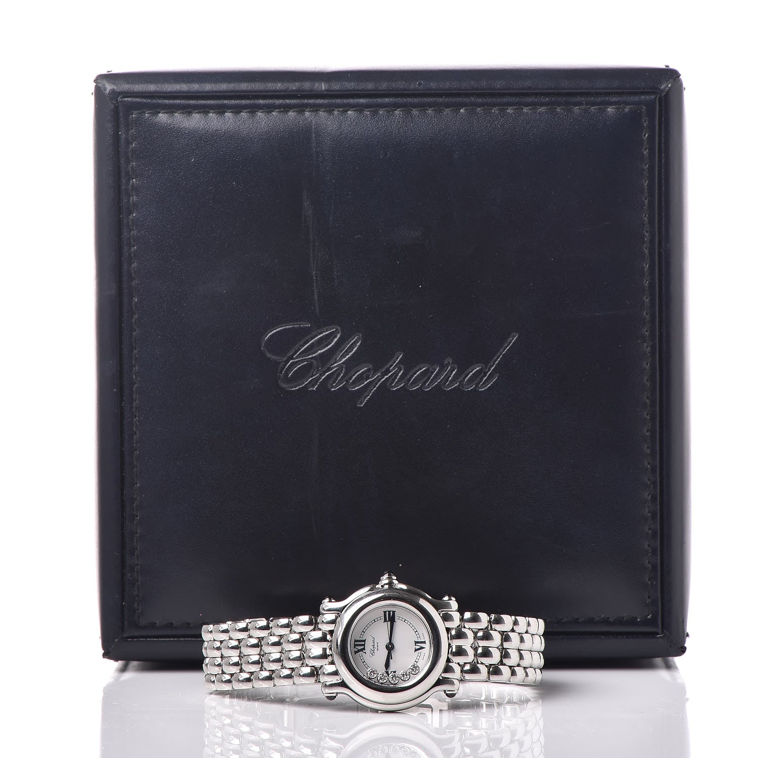 Chopard Stainless Steel 5 Diamond 26mm Happy Sport Quartz Watch 7 of 7