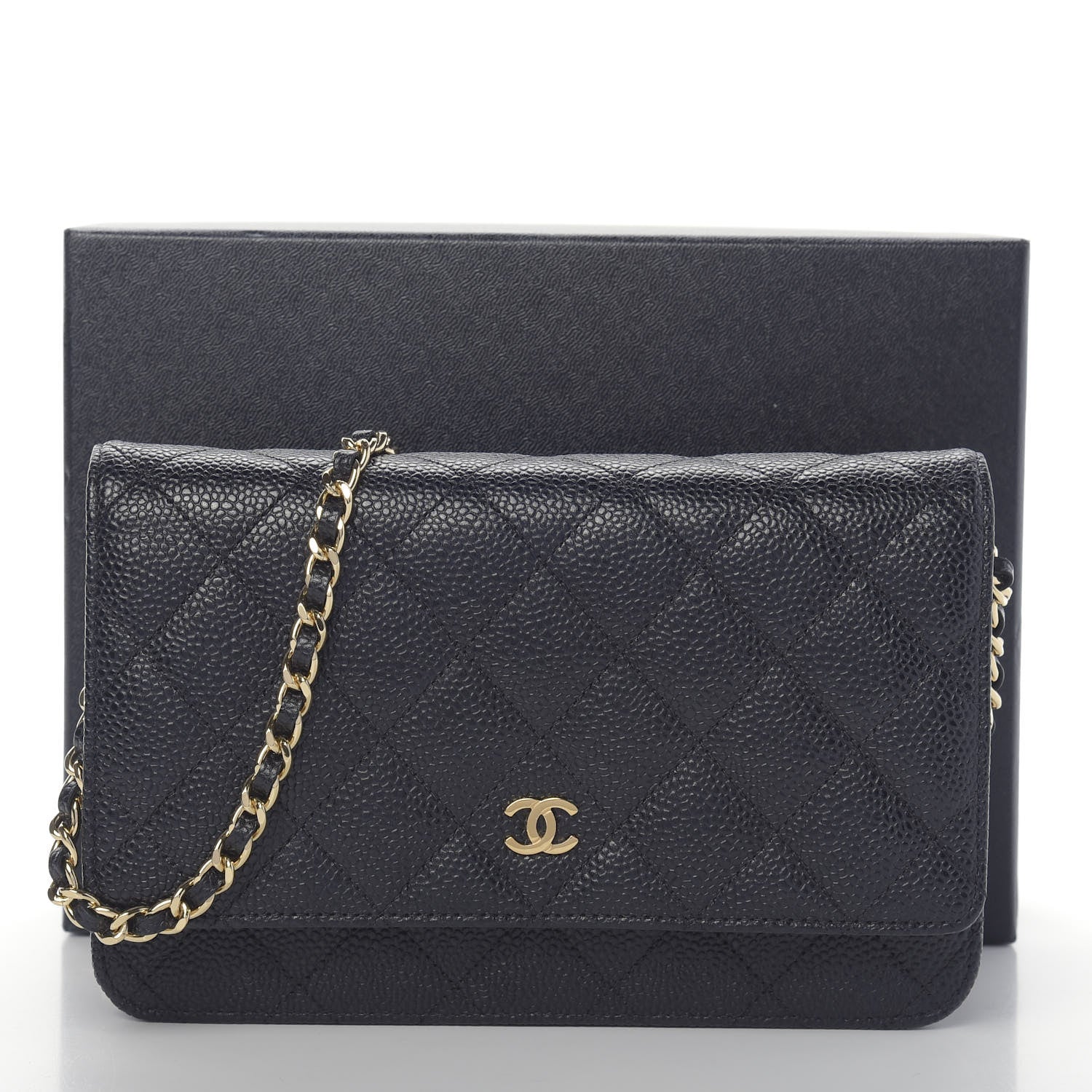 Chanel Caviar Quilted Wallet On Chain WOC Black 11 of 11