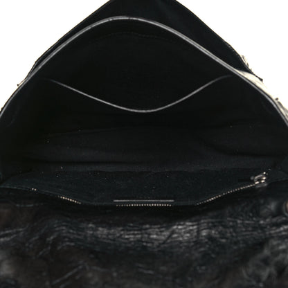 Saint Laurent Crinkled Calfskin Matelasse Monogram Medium Niki Chain Satchel Black 4 of 6