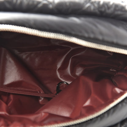 Chanel Nylon Quilted Cocoon Cosmetic Case Black 4 of 8