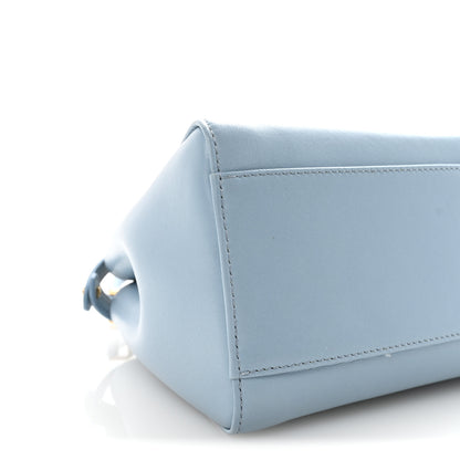 Fendi Nappa Mini Peekaboo Iconic Satchel Azzurro Baby 8 of 9
