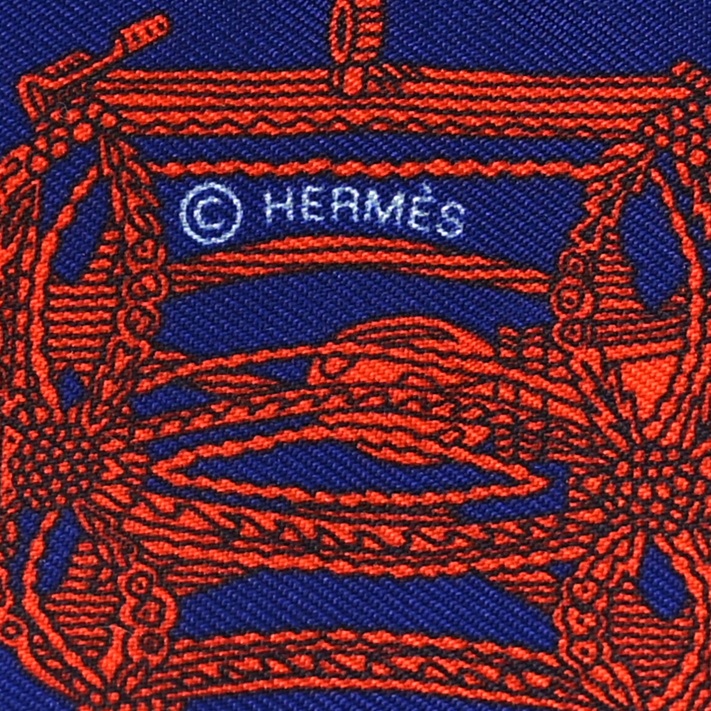 Silk Merveilleuses Lanternes Twilly Indigo Orange Bleu Glacier