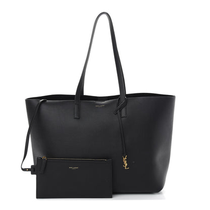 Saint Laurent Calfskin Large Shopping Tote Black 1 of 11
