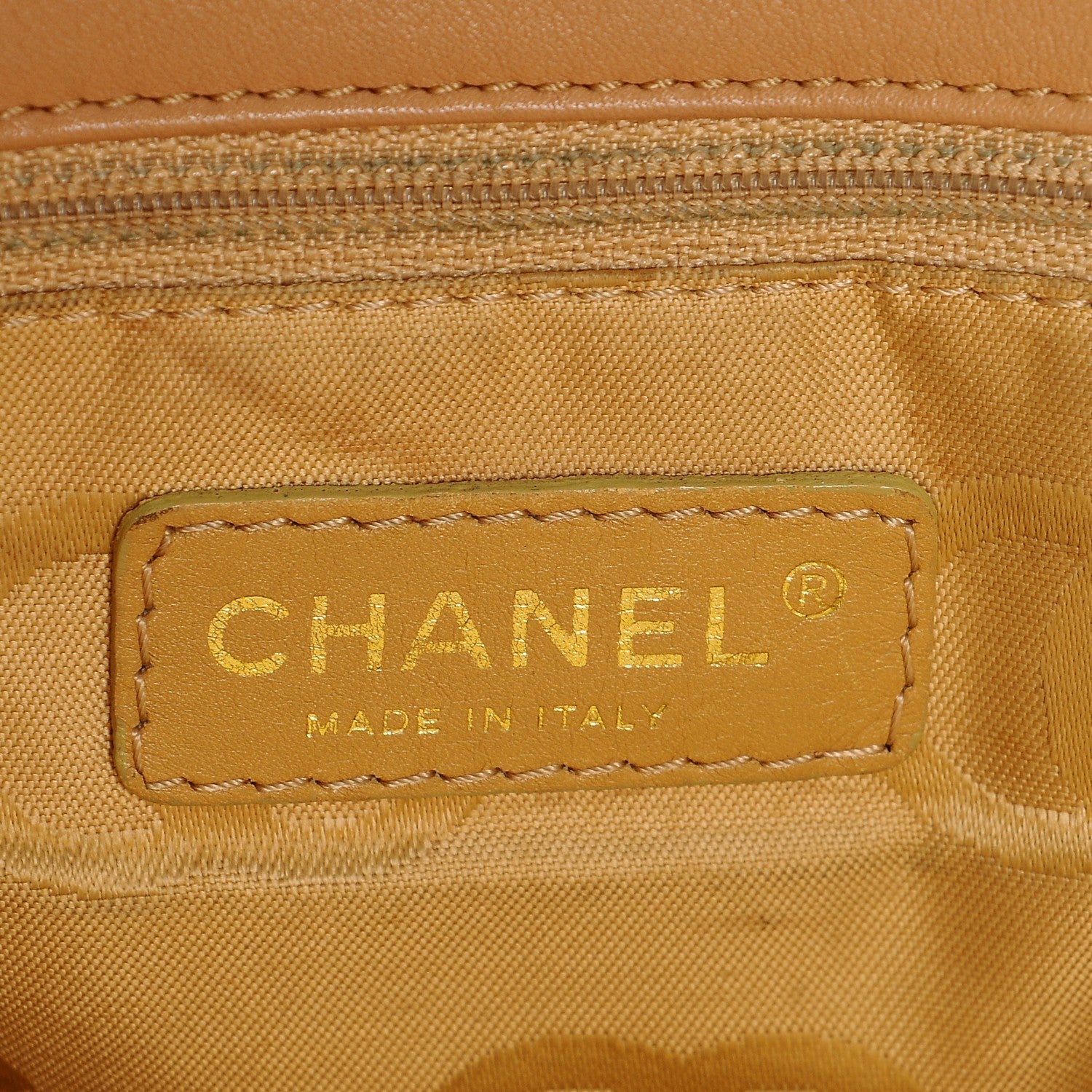 Chanel Calfskin Quilted Tote Beige 6 of 7