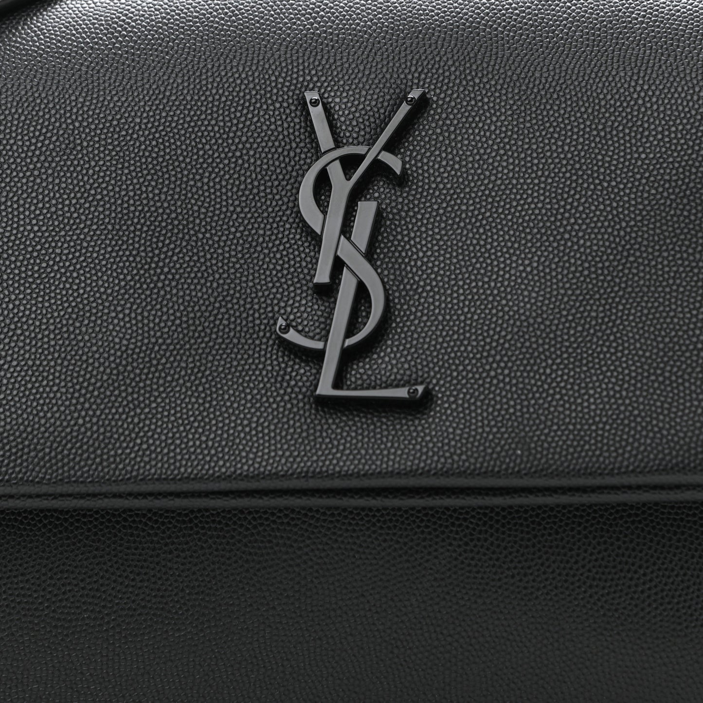 Grain De Poudre Medium West Hollywood Monogram Fold-Over Black