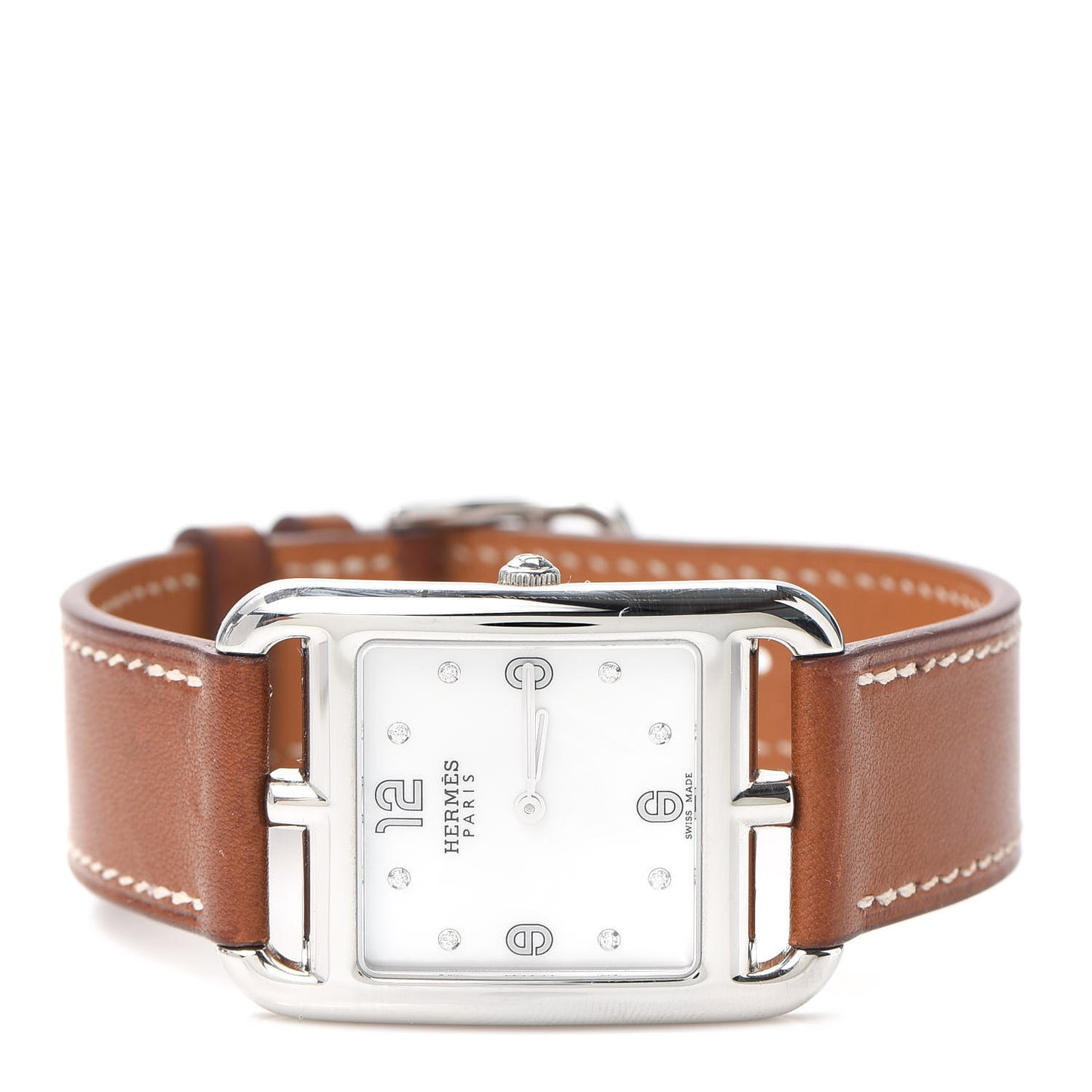 Stainless Steel Barenia Diamond Mother of Pearl 29mm Cape Cod Quartz Watch Fauve