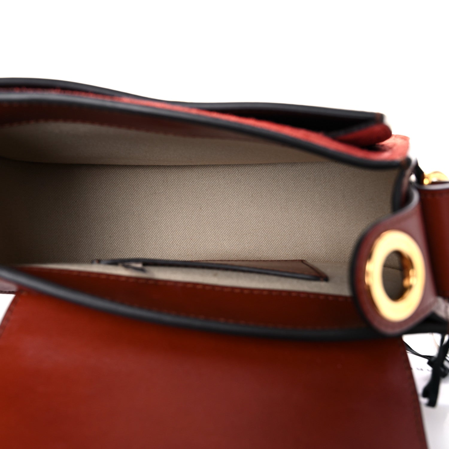 Chloe Calfskin Small Tess Bag Sepia Brown 5 of 10