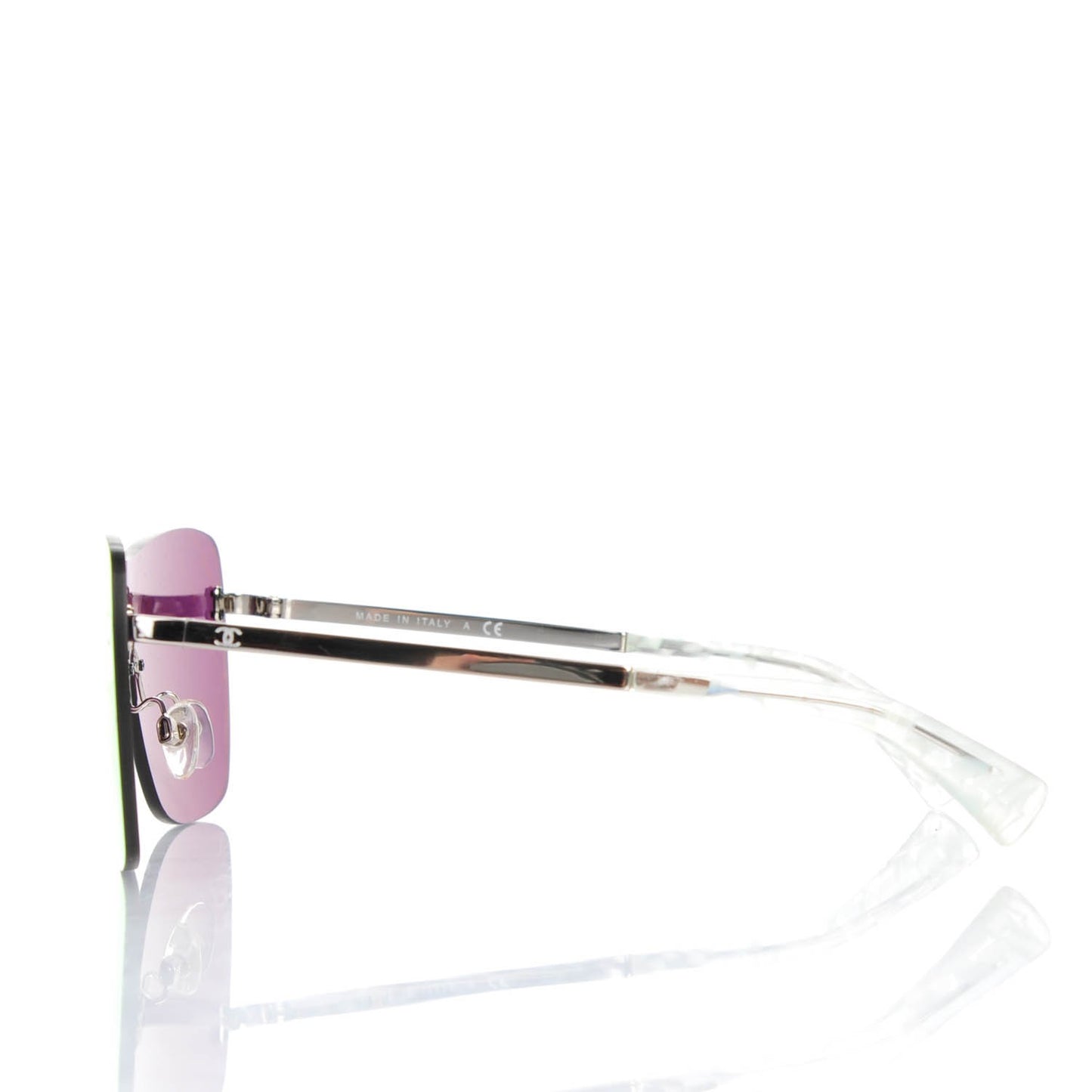 Shield Runway Sunglasses 4215 Silver Red