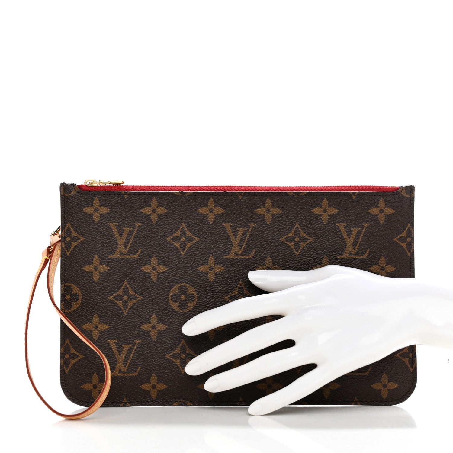 Louis Vuitton Monogram Neverfull MM GM Pochette Cherry 2 of 7