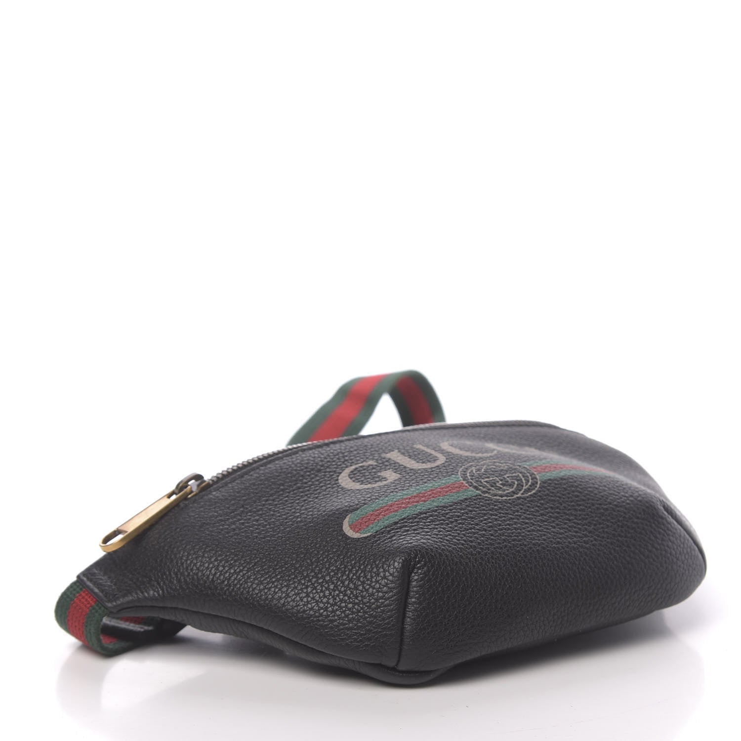 Gucci Grained Calfskin Small Logo Belt Bag Black 4 of 10