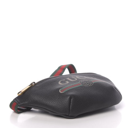 Gucci Grained Calfskin Small Logo Belt Bag Black 4 of 10