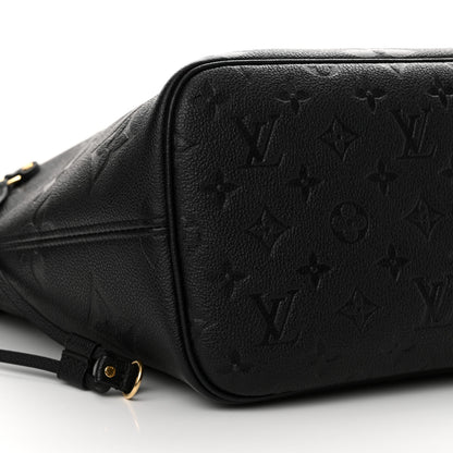 Louis Vuitton Empreinte Monogram Giant Neverfull MM Black 9 of 11