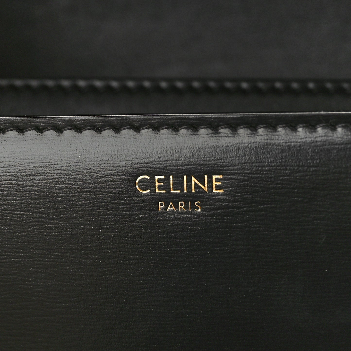 Shiny Calfskin Medium Triomphe Black