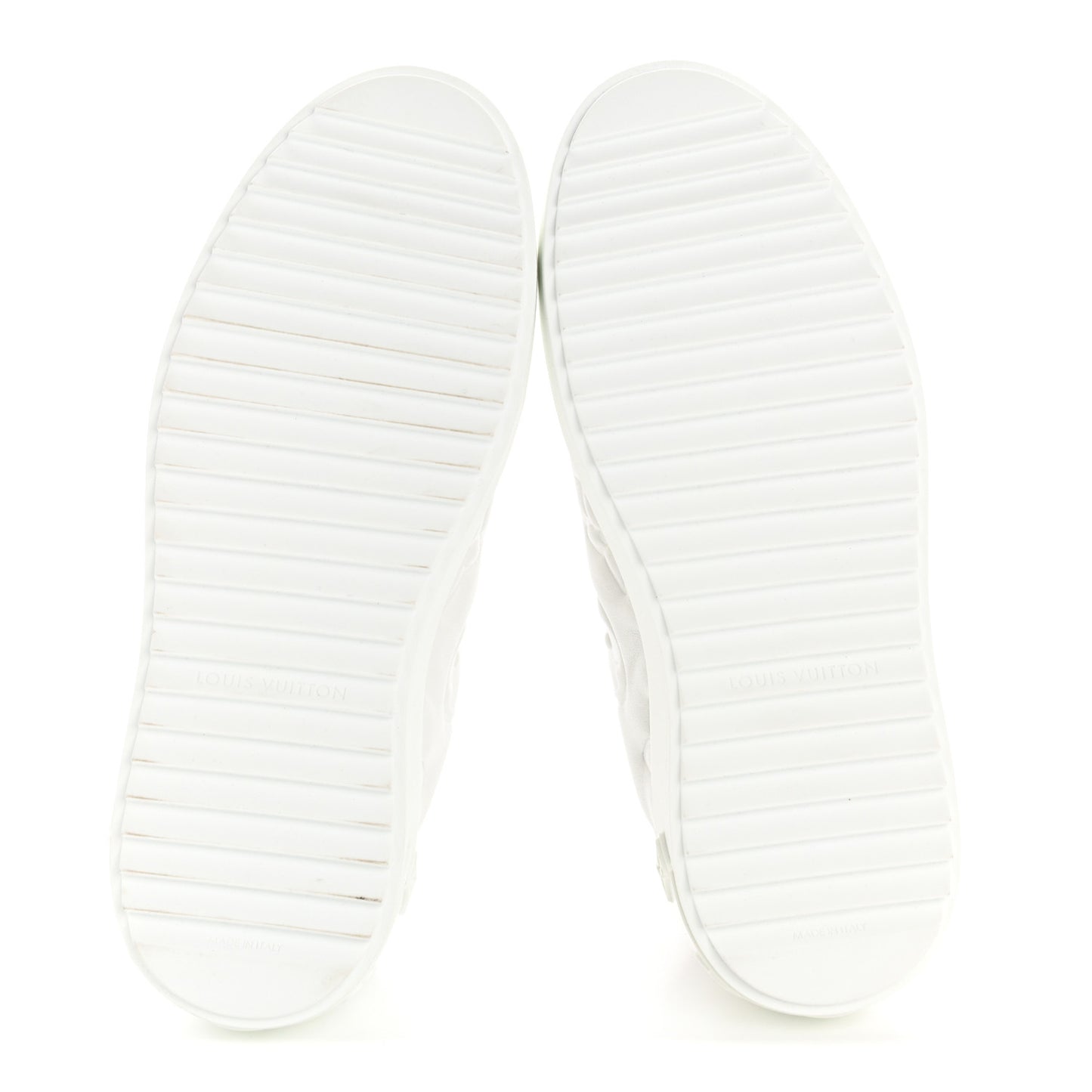 Lambskin Embossed Monogram Time Out Sneakers 36 White