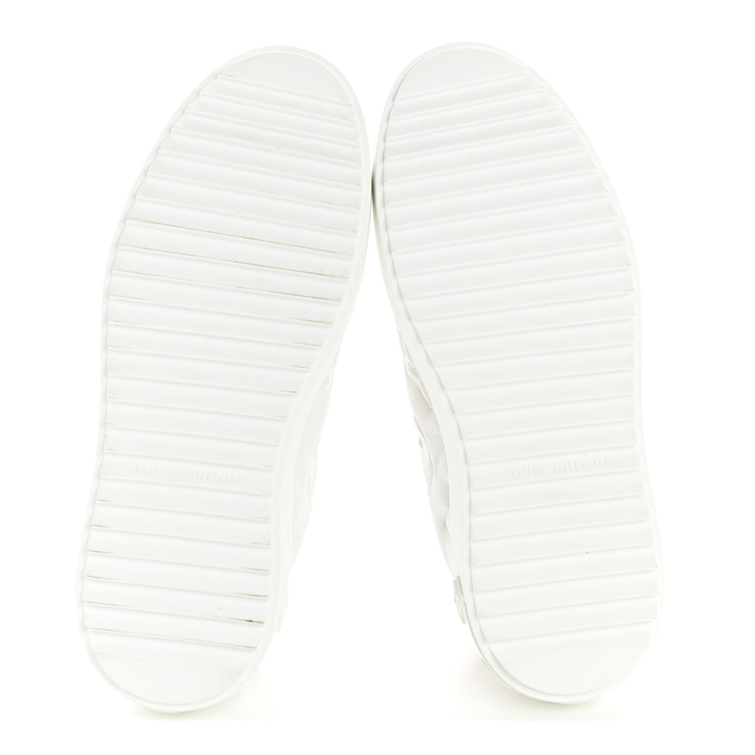 Louis Vuitton Lambskin Embossed Monogram Time Out Sneakers 36 White 12 of 20