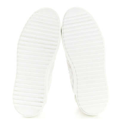 Louis Vuitton Lambskin Embossed Monogram Time Out Sneakers 36 White 12 of 20