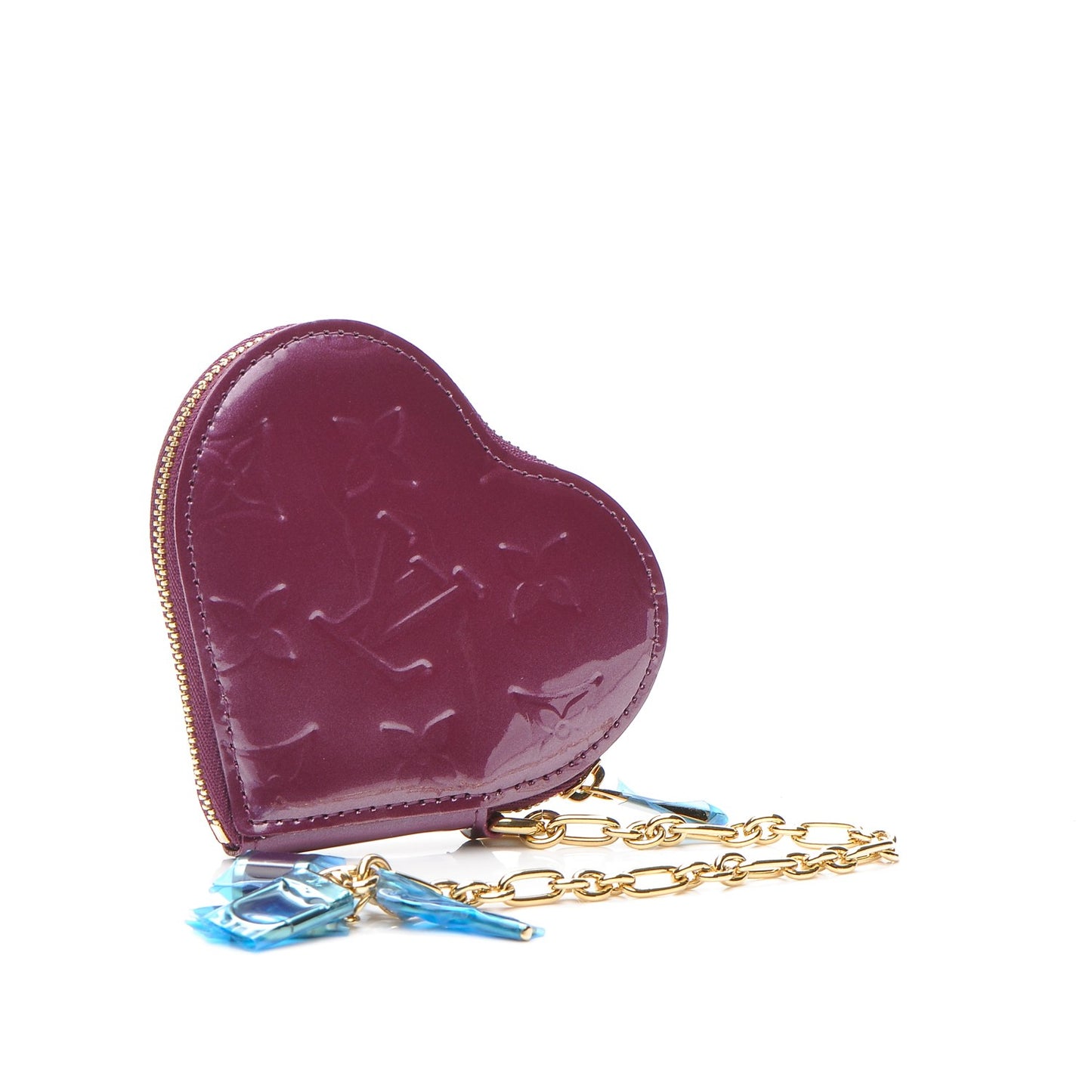 Vernis Heart Coin Purse Violet