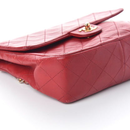 Chanel Lambskin Quilted Mini Square Flap Red 8 of 9