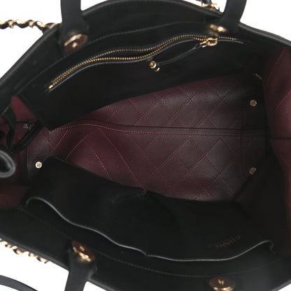 Chanel Calfskin Large Serial Shopper Tote Black 5 of 14