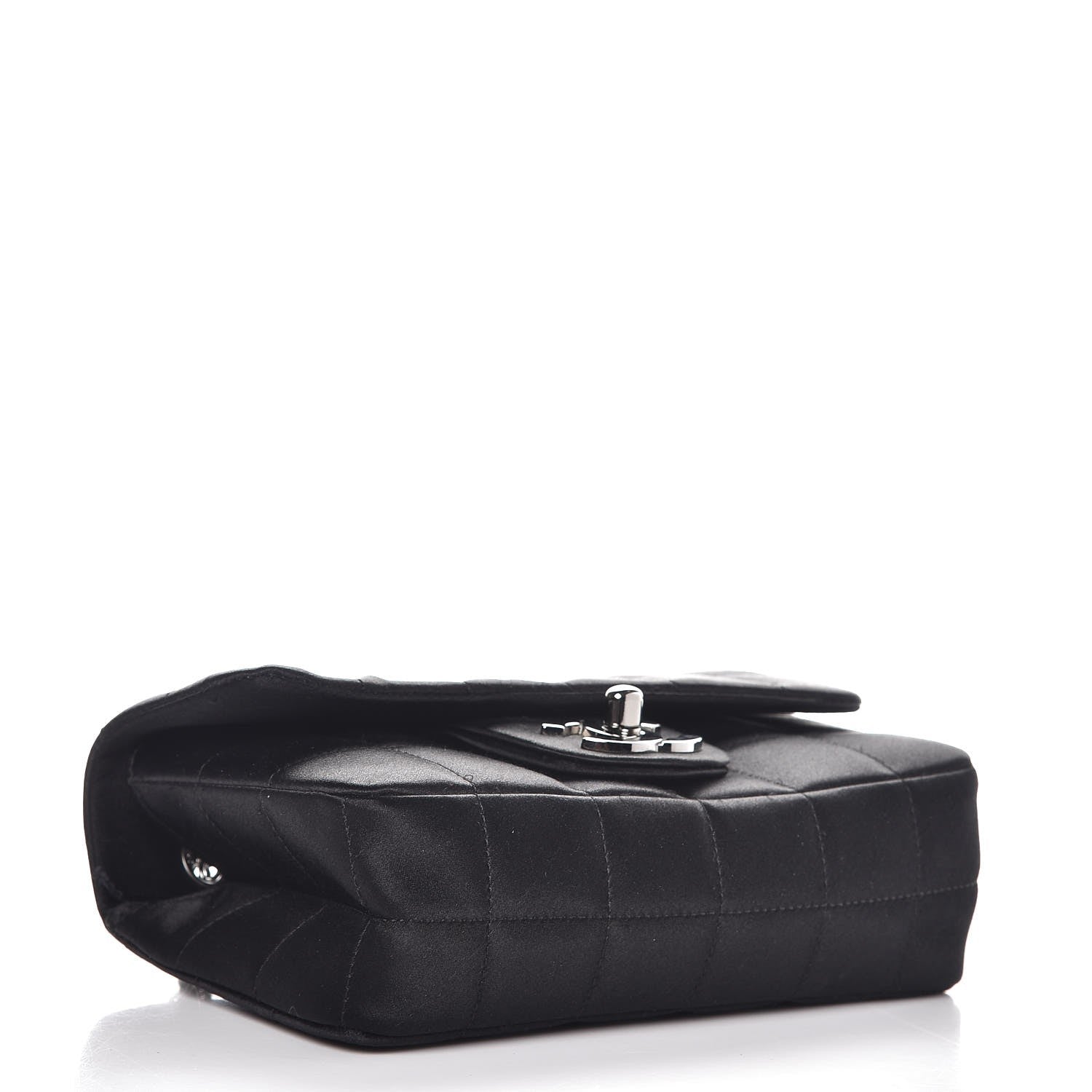 Chanel Satin Square Quilted Mini Flap Black 4 of 8