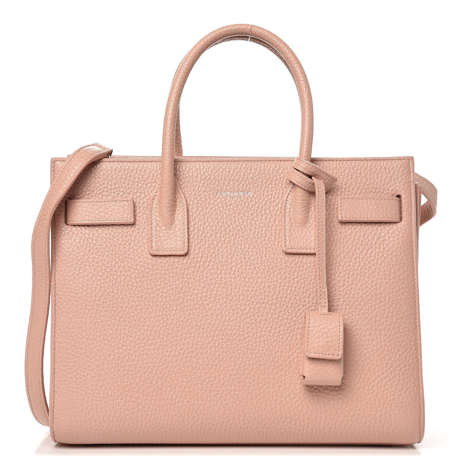 Saint Laurent Grained Calfskin Baby Sac De Jour Pale Pink 1 of 12