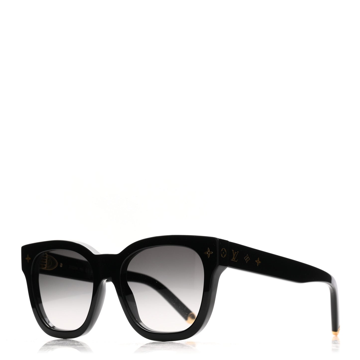 Acetate My Monogram Square Sunglasses Z1523W Black
