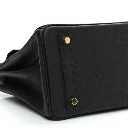 Hermes Togo Birkin 25 Black 8 of 9
