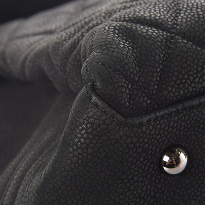 Chanel Iridescent Caviar Medium Lady Pearly Flap Black 7 of 13