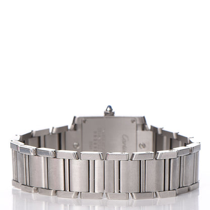 Cartier Stainless Steel 20mm Tank Francaise Quartz Watch 4 of 9