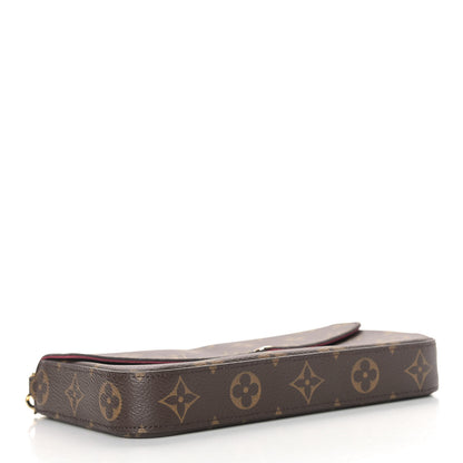 Louis Vuitton Monogram Pochette Felicie Chain Wallet Fuchsia 5 of 12