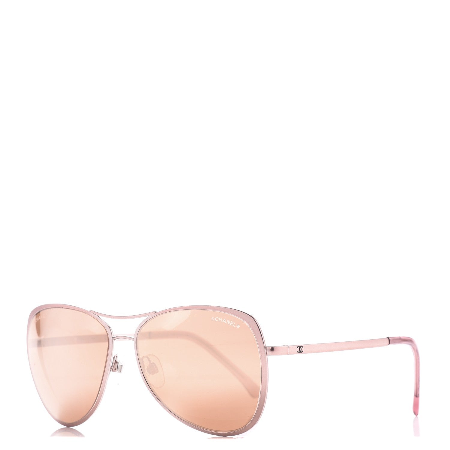 Chanel 18K Pilot Summer Sunglasses 4223 Pink Gold 1 of 8