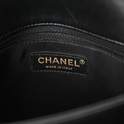 Chanel Lambskin Quilted Large CC Unchained Crossbody Black 11 of 19